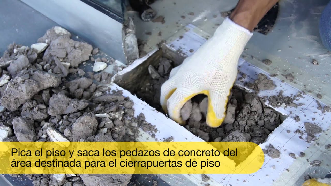 ¿Cómo instalar el cierrapuertas de piso Yale Y-90?