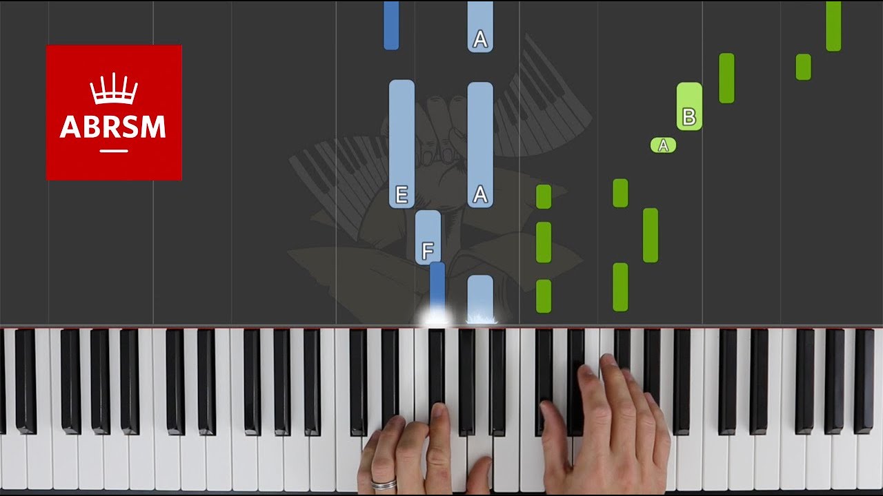 Anastasia / ABRSM Piano Grade 3 2021 & 2022, B:3 / Synthesia Piano tutorial