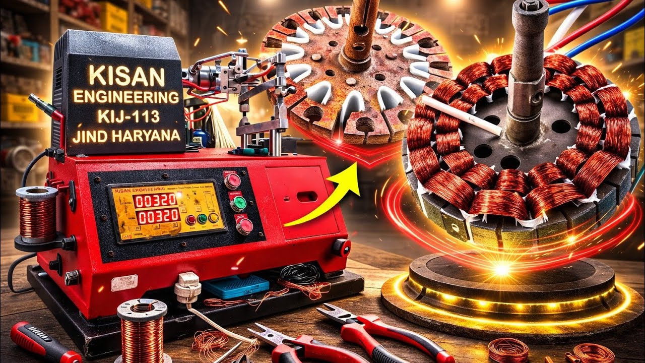 VKG Electric  is live सीलिंग फैन मशीन वाइंडिंग #short #shorts #shortsfeed #live shorts #viral