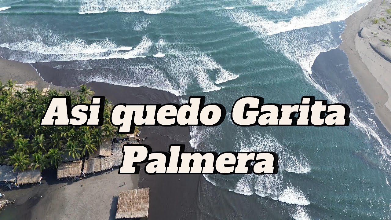 Miren como quedó Garita Palmera después del fuerte oleaje, Los turistas están llegando mas seguros.