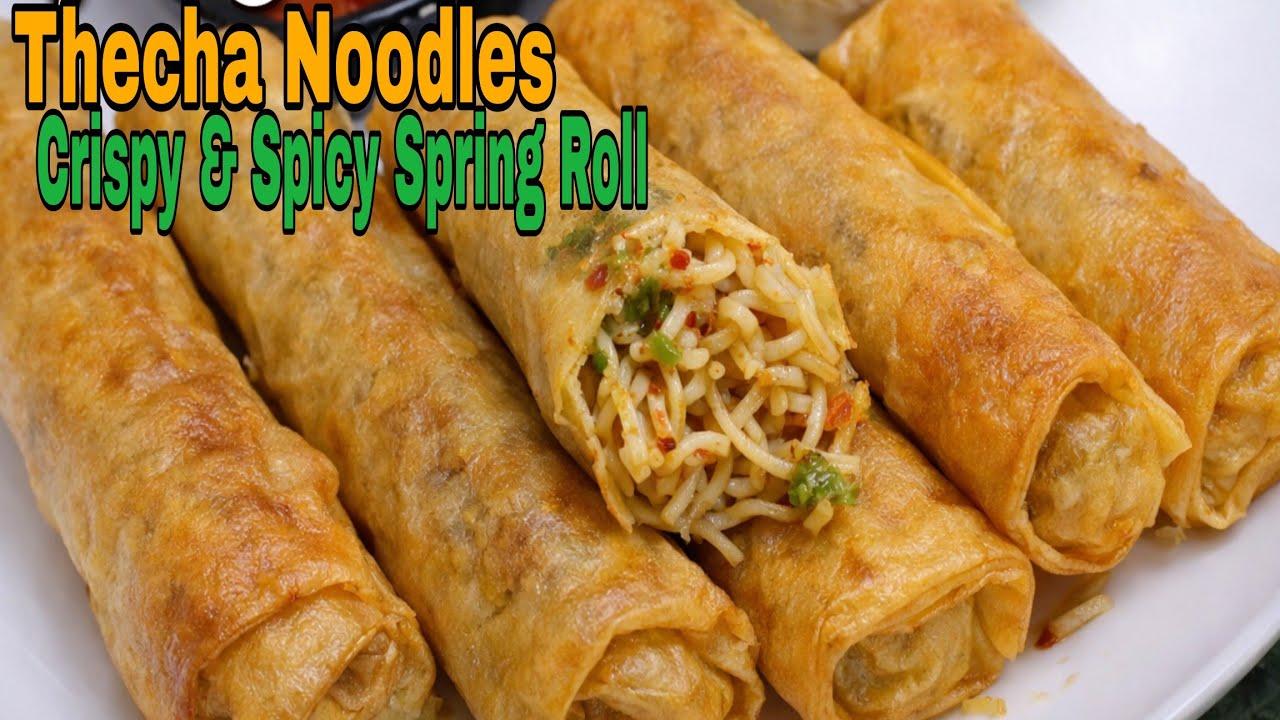 Thecha Noodles Spring Roll 🔥 | Ek Baar Banaya To Baar-Baar Banaoge | Crispy Snack Recipe