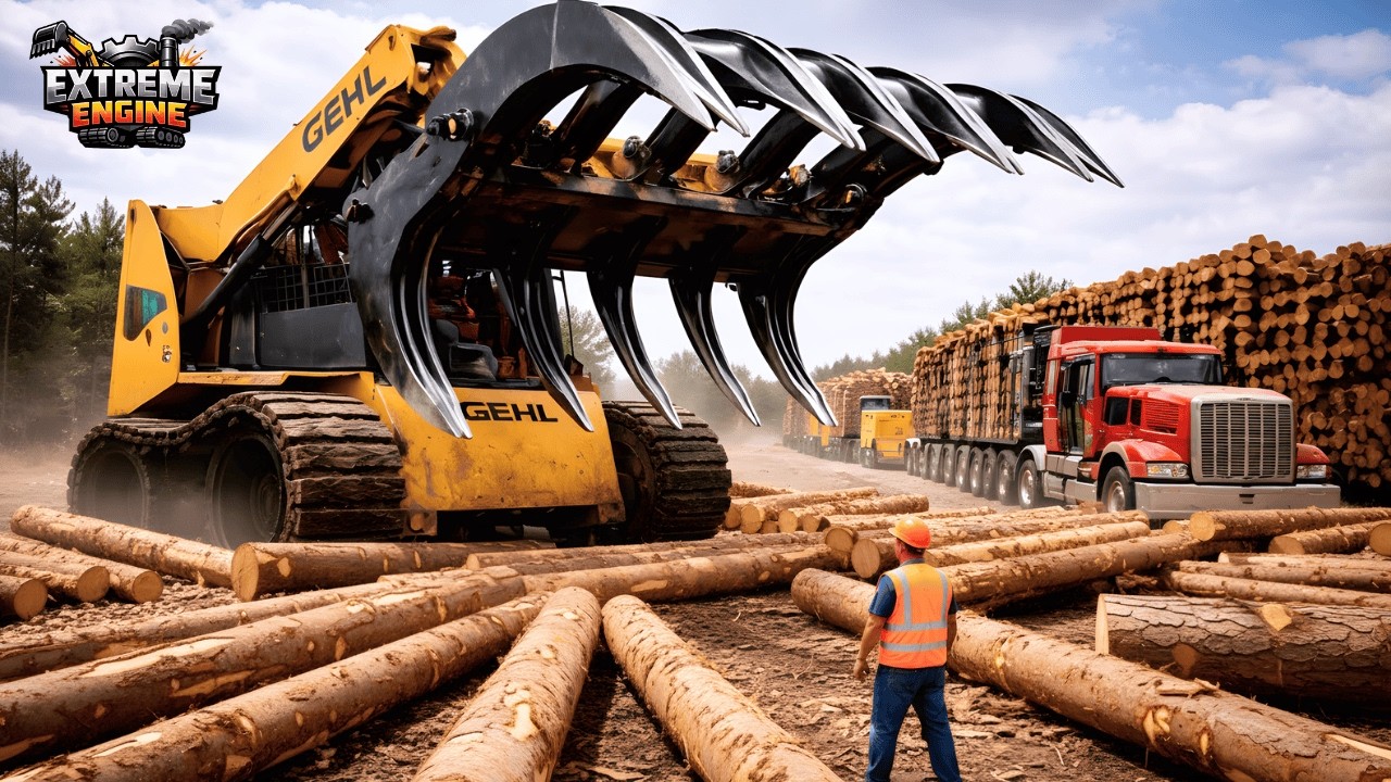 Extreme Dangerous Fastest Big Wheel Loader Machines  Biggest Heavy Machinery Machines #7
