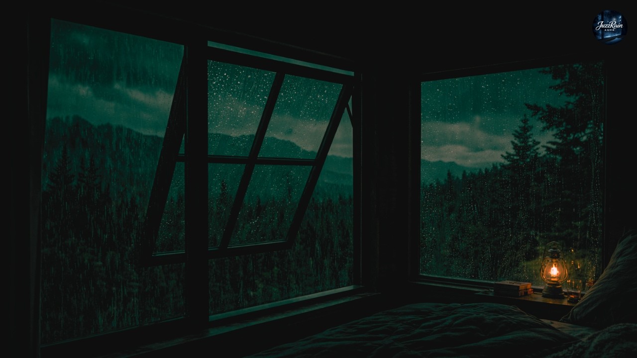 Soothing Rain Outside the Bedroom Window 🌧️ | Slow, Calming Ambience for Deep, Peaceful Sleep