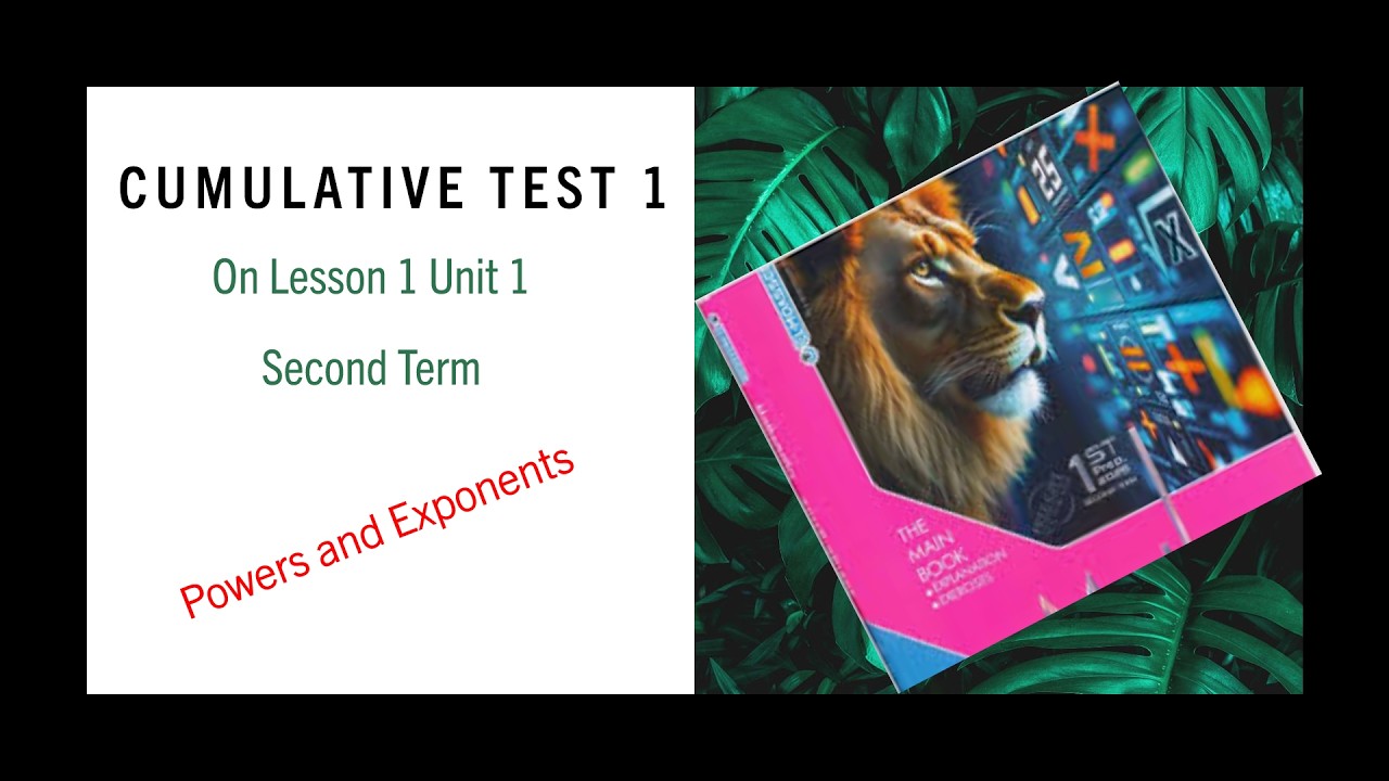 Cumulative Test 1 |حل اختبار 1 كتاب المعاصر | Math Prep 1 | Second Term 2026