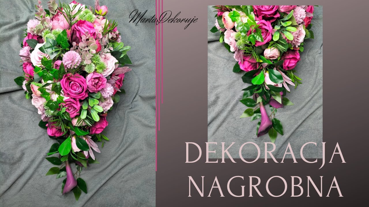PIĘKNA DEKORACJA NAGROBNA NA WSZYSTKICH ŚWIĘTYCH