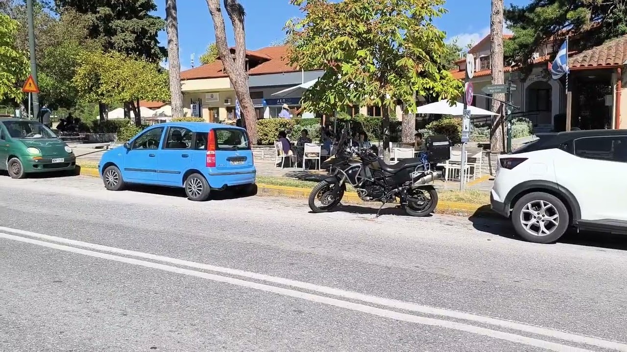 Λιτόχωρο Litochoro Town in Pieria. Travelling in Greece