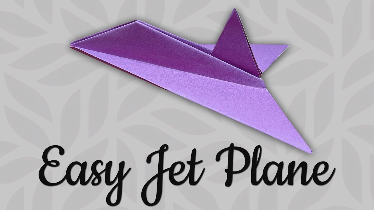 How to make easy paper airplane Jet | HONG Origami