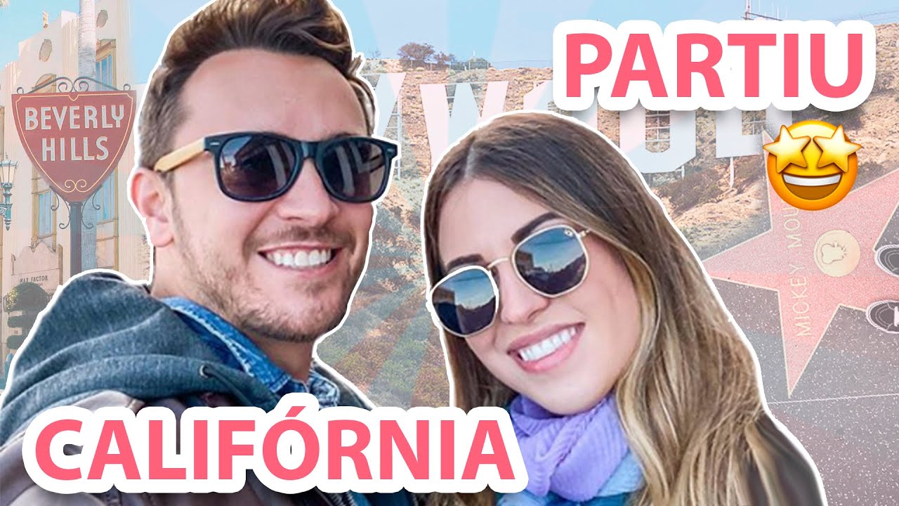 CHEGAMOS NA CALIFÓRNIA, CALÇADA DA FAMA, PLACA DE HOLLYWOOD - Vlog 1 Los Angeles