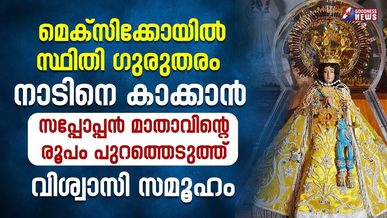 നാടിനെ കാക്കാൻ മാതാവിന്റെ രൂപം പുറത്തെടുത്ത് വിശ്വാസി സമൂഹം | MOTHER MARY| CATHOLIC | GOODNESS TV