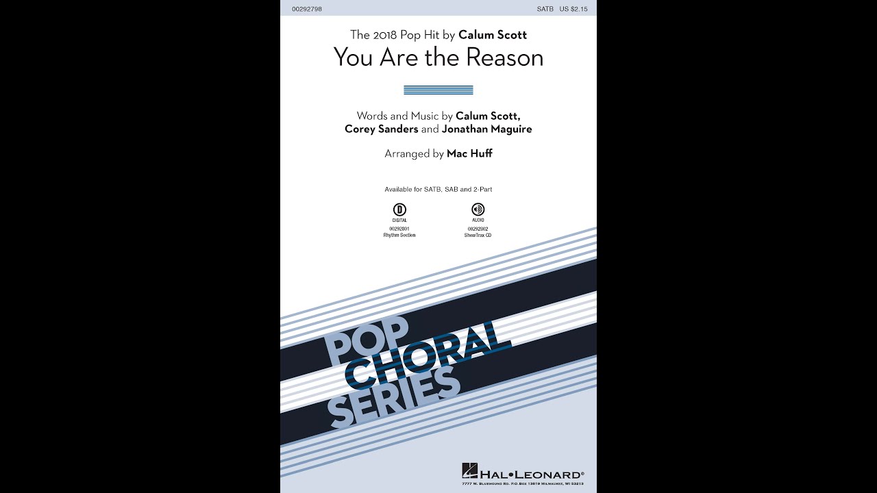 You Are the Reason by Calum Scott | SATB Choir | Arr. Mac Huff