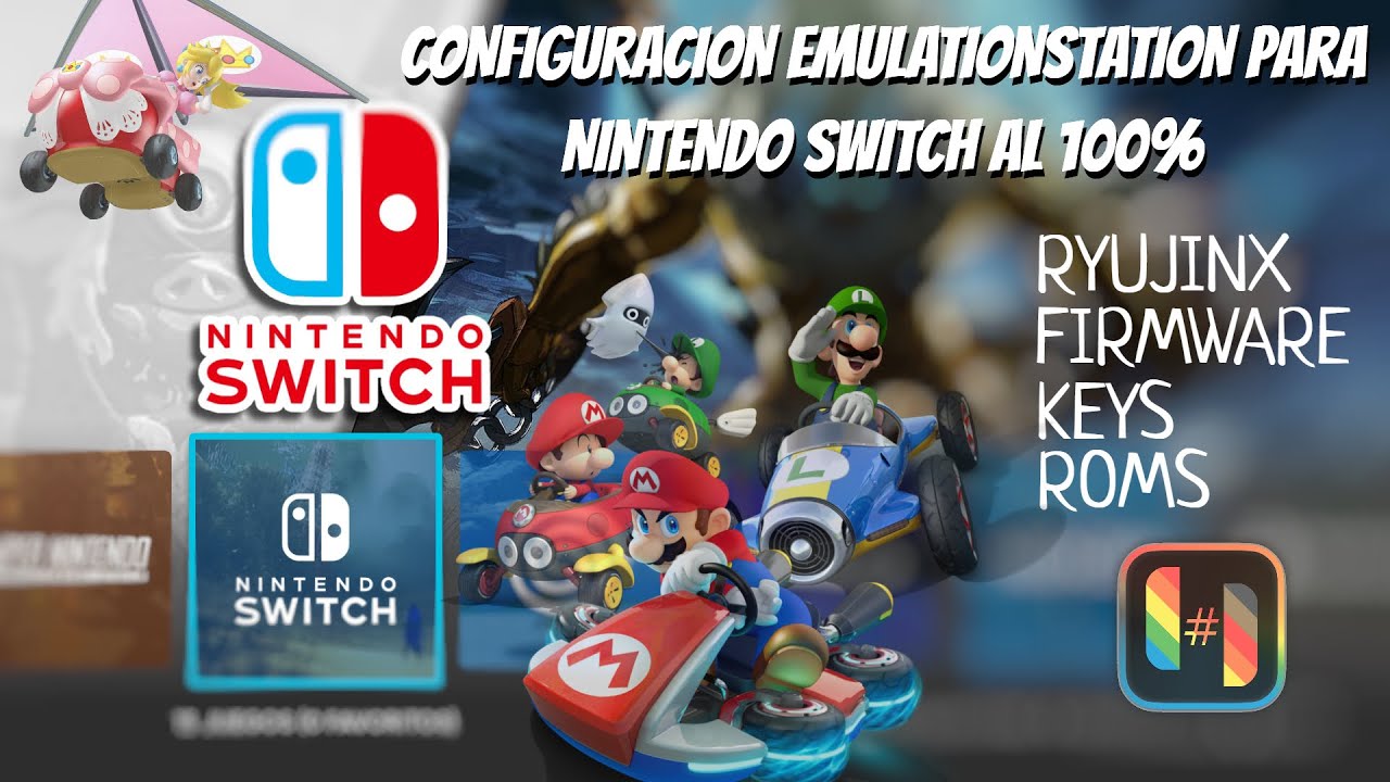 CONFIGURA EMULATIONSTATION PARA NINTENDO SWITCH AL 100%  - FULL | FIRMWARE - KEYS - ROMS - RYUJINX|
