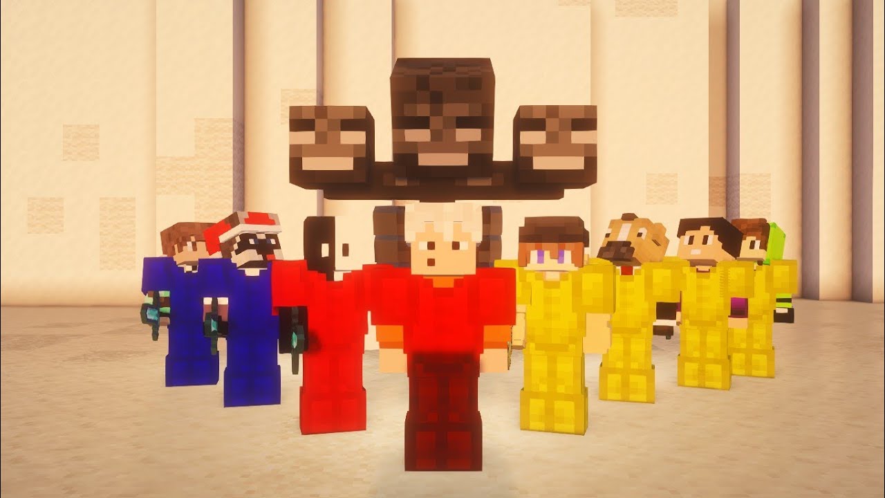 8 PRIMATAS jogando CUBÃO DE LUCKY BLOCK 😨