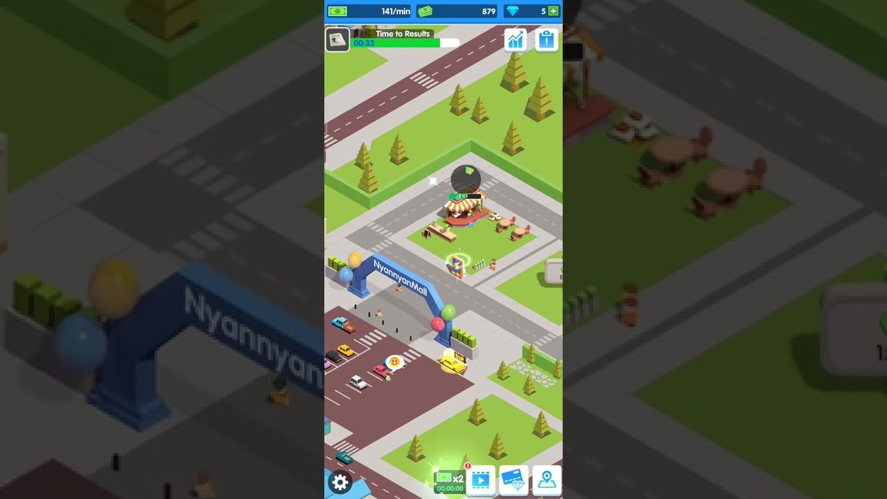 12 MINUTES TRIAL OF IDLE SHOPPING MALL [Simulation/Tapping games]