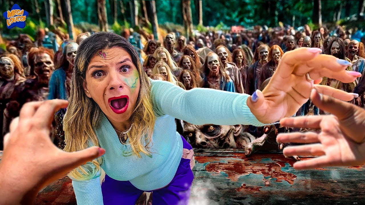 24 HORAS SOBREVIVENDO A ATAQUES ZUMBIS - ARLEQUINA CORINGA TODOS VIRARAM ZUMBI