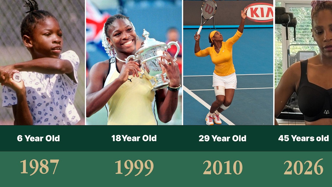 Serena Williams Transformation (1987–2026) | From Rising Star to Tennis Legend