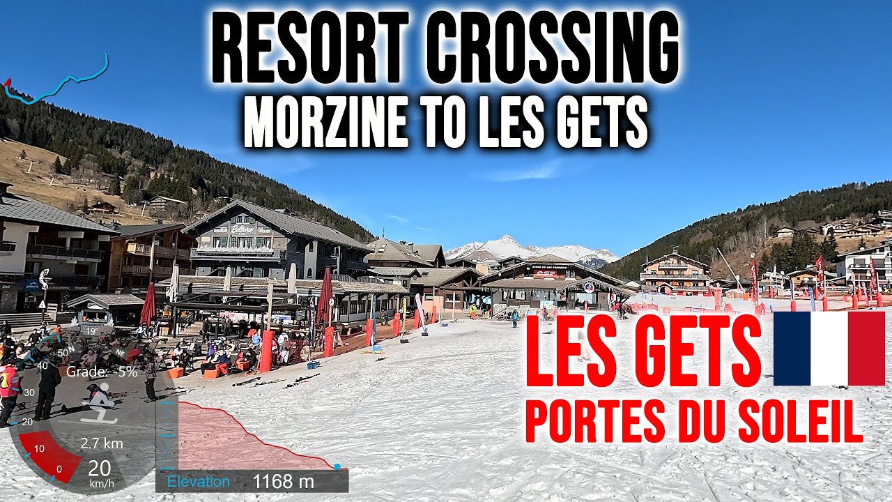 [4K] Skiing Morzine to Les Gets, Heading to Pointe de Chéry, Portes du Soleil France, GoPro HERO13