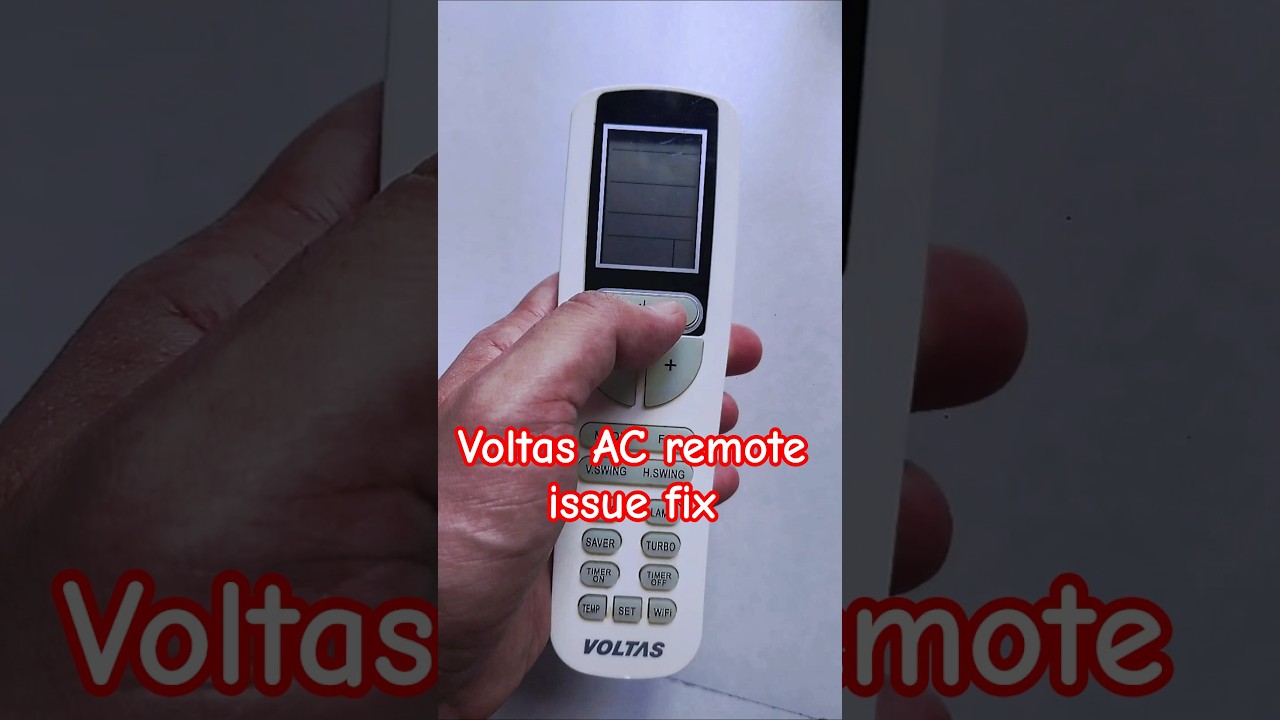 Fix Voltas AC remote auto reset issue #diy #shorts #voltasac