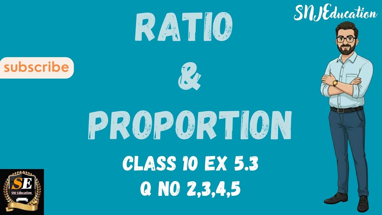 05 II Class 10 II Ratio and Proportion II Solution and Explanation II WBBSE Ch 5 Ex 5.3 Q No 2,3,4,5