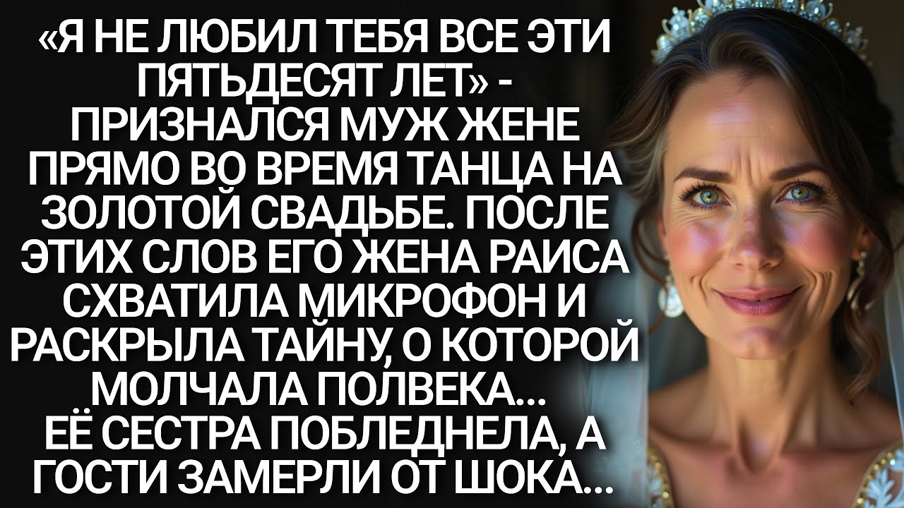 Я НЕ ЛЮБИЛ тебя все 50 ЛЕТ. Мне было ВЫГОДНО - Сказал муж на юбилее свадьбы. Гости ЗАМЕРЛИ от ответа
