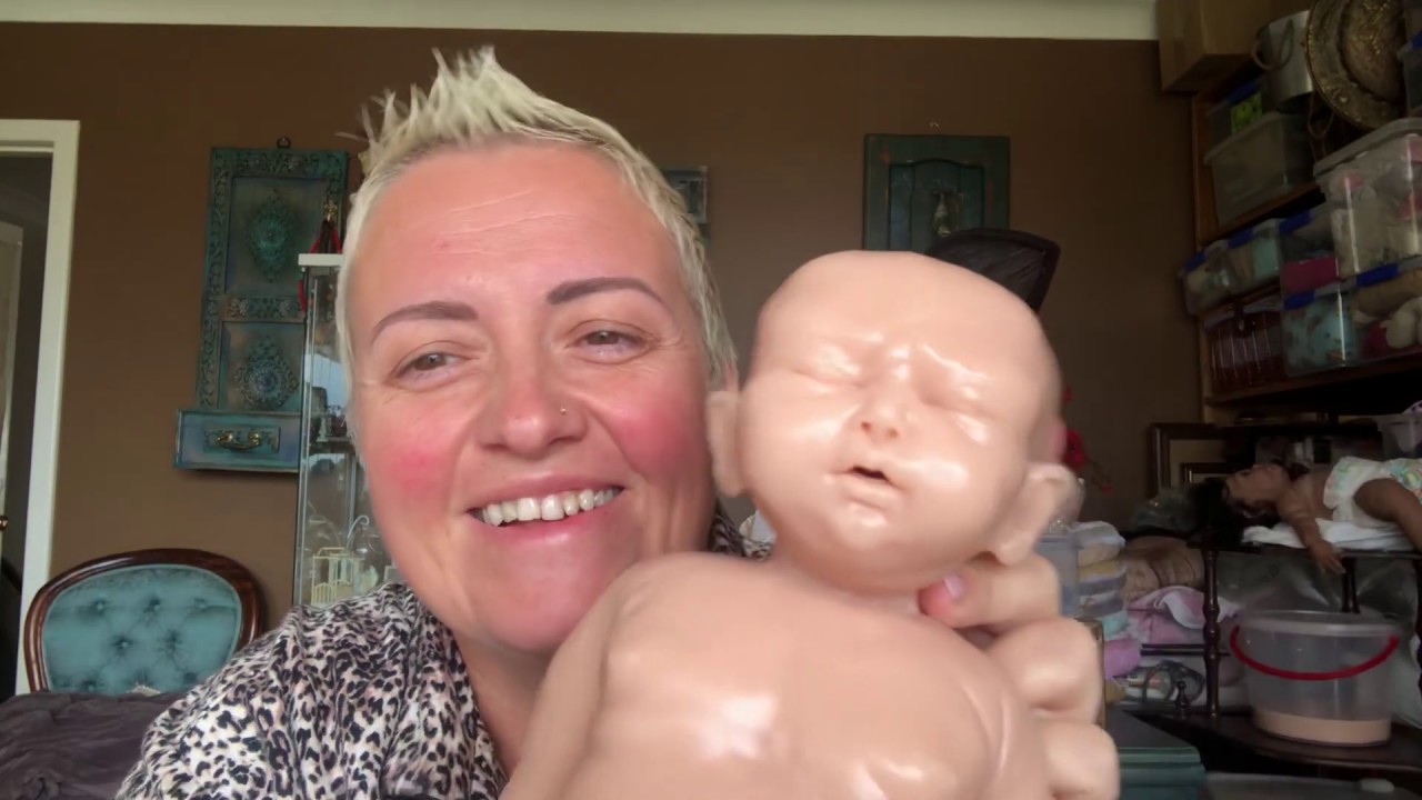 My newest full body silicone baby girl in super soft marshmallow blend