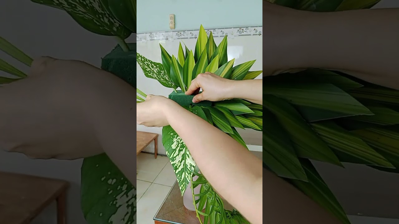 cắm hoa để bàn nghệ thuật #camhoa #huongdancamhoa #flowers #florist #flowerarrangement #shorts #diy