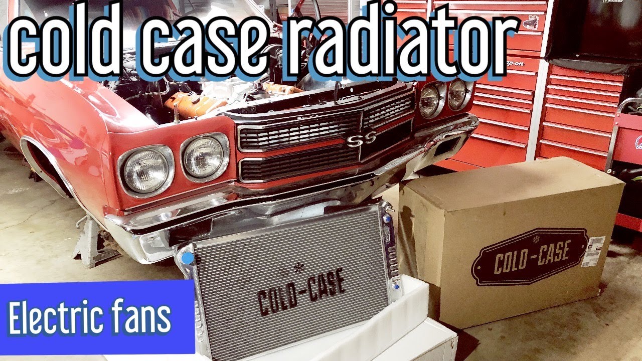 Cold case radiator and electric fans