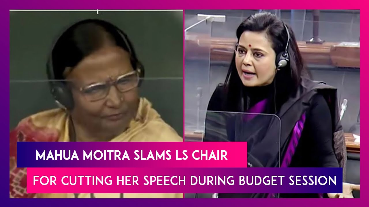Mahua Moitra, TMC MP Accuses LS Chair Of Cutting Her Allotted Speaking Time During Budget Session