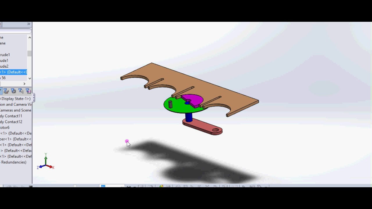 solidworks linear indexing mechanism animation