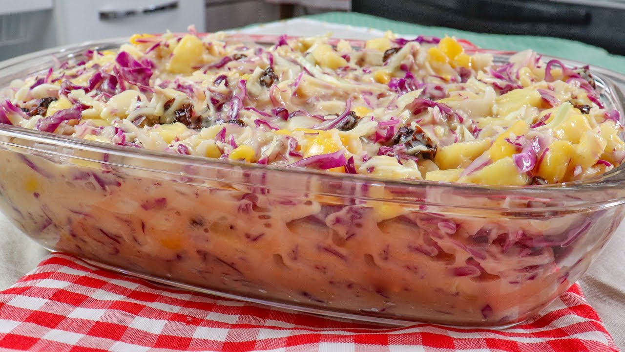 Salada Tropical fácil e deliciosa / Para festas em geral