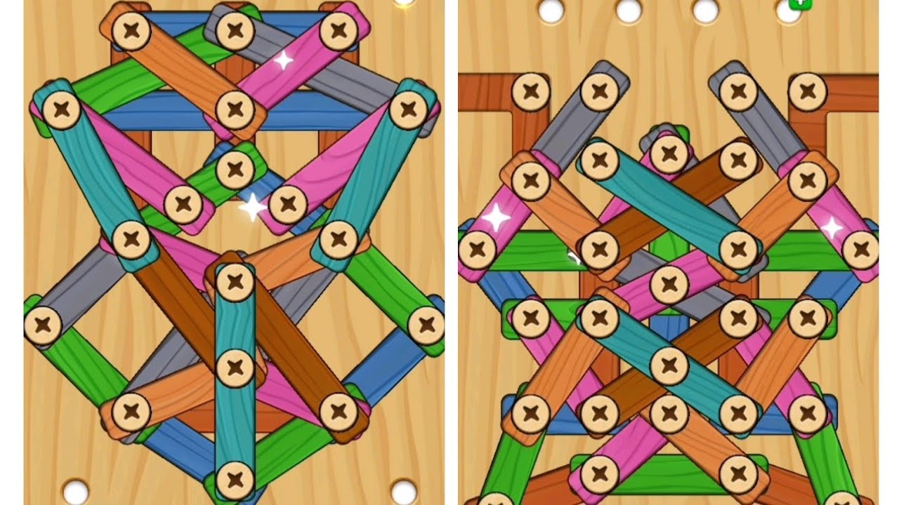Wood Screw Puzzle level 78 and 79