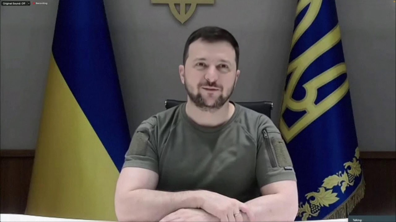 Ukrainian Pres. Zelenskyy Virtual Address to Graduating Stanford Students I LIVE