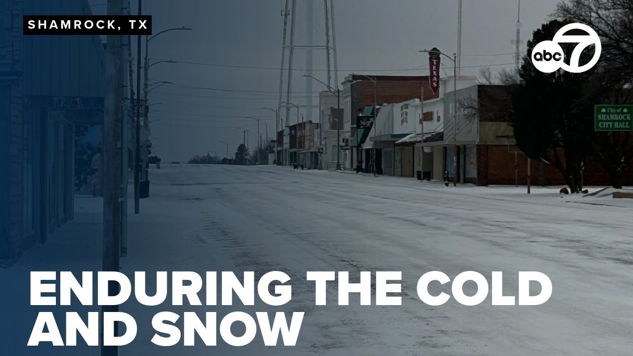 Shamrock endures the snow and freezing temperatures with warming centers available