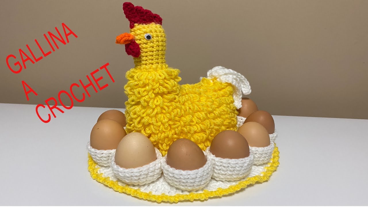 PASO A PASO PARA TEJER GALLINA PORTA HUEVOS A CROCHET