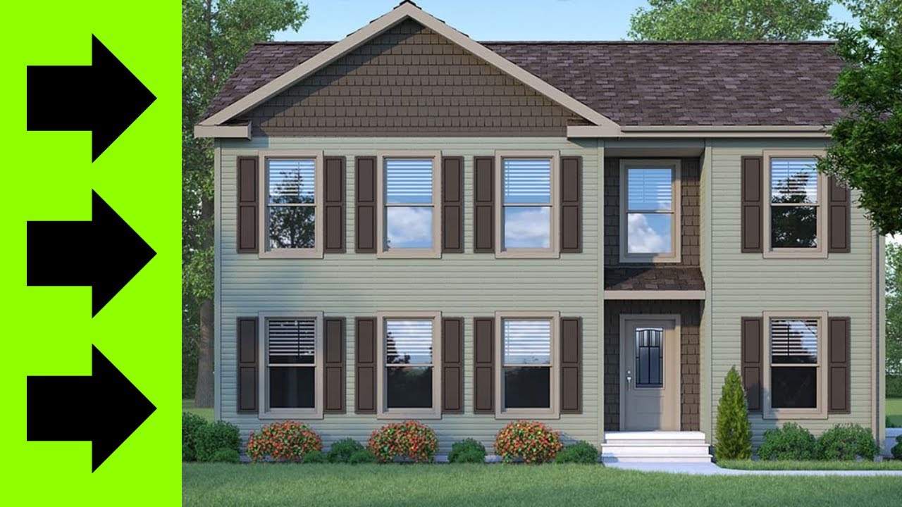 INCREDIBLE curb appeal on this NEW 2 story modular home! Prefab House Tour