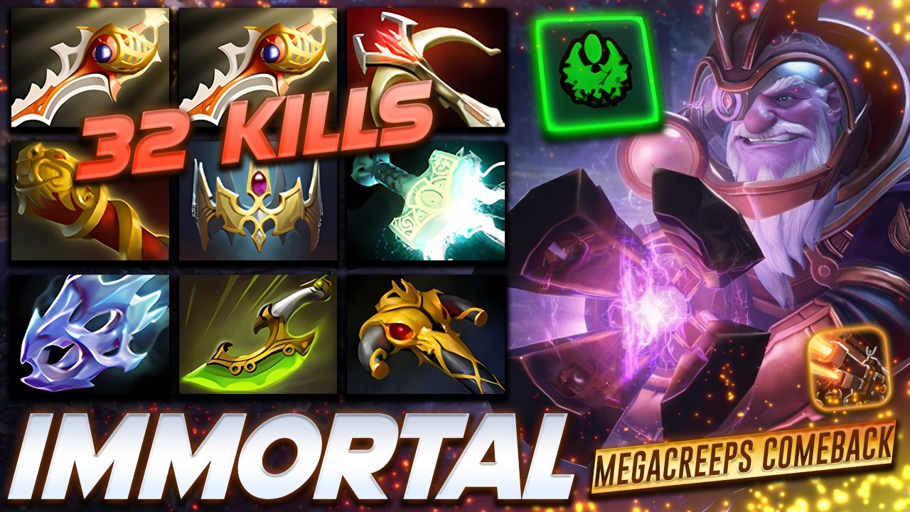 Sniper Immortal Comeback 32 Frags - Dota 2 Pro Gameplay [Watch & Learn]