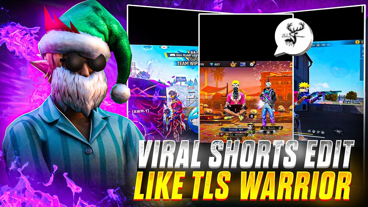 . 🔥 TLS WARRIOR Funny Viral Editing Tutorial | Free fire funny short editing tutorial 🤣 YFYT 