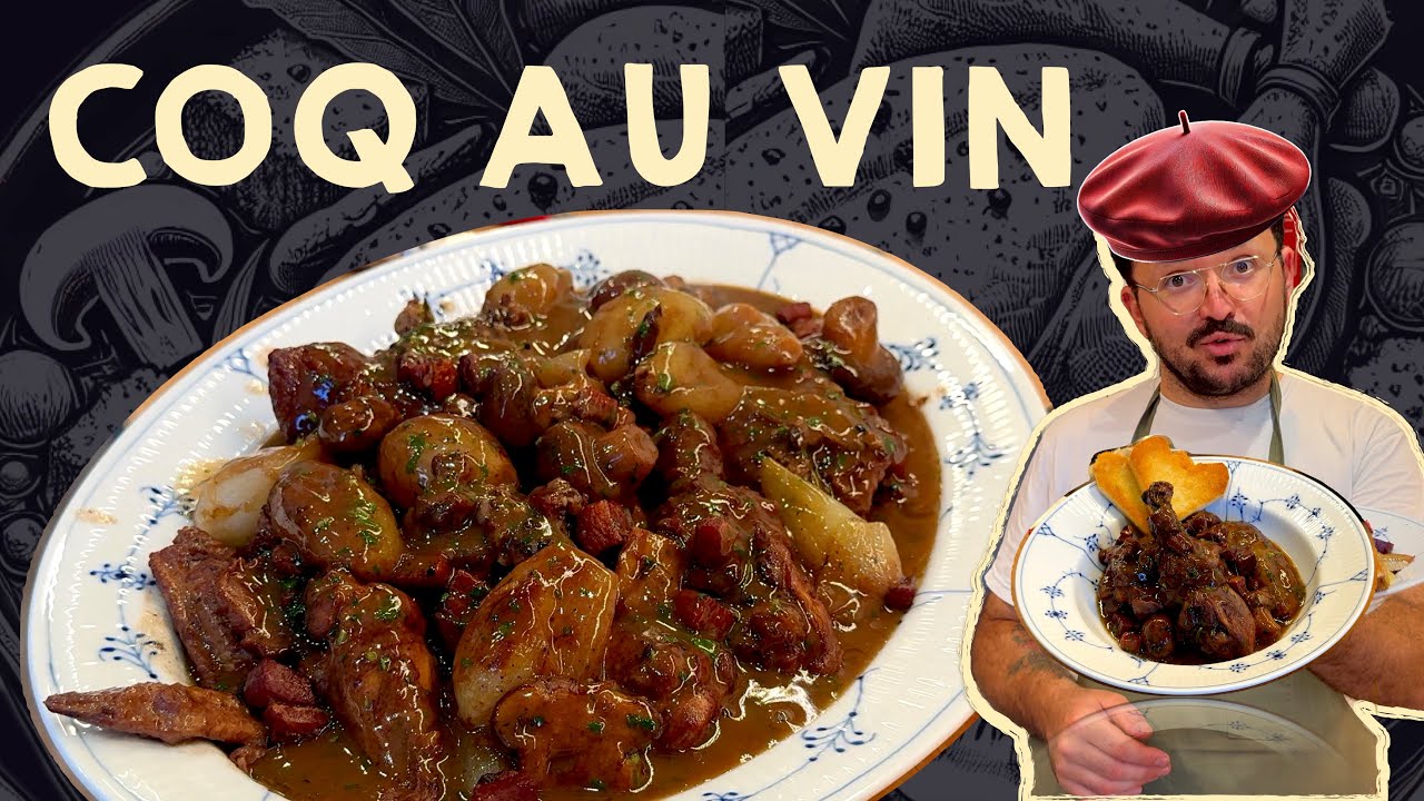 annonce Coq au vin à la Bourguignonne