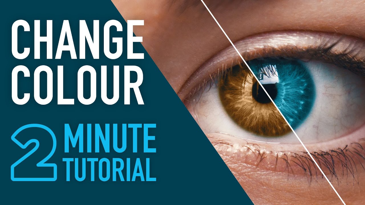 Изменение цвета глаз в Photoshop #2MinuteTutorial