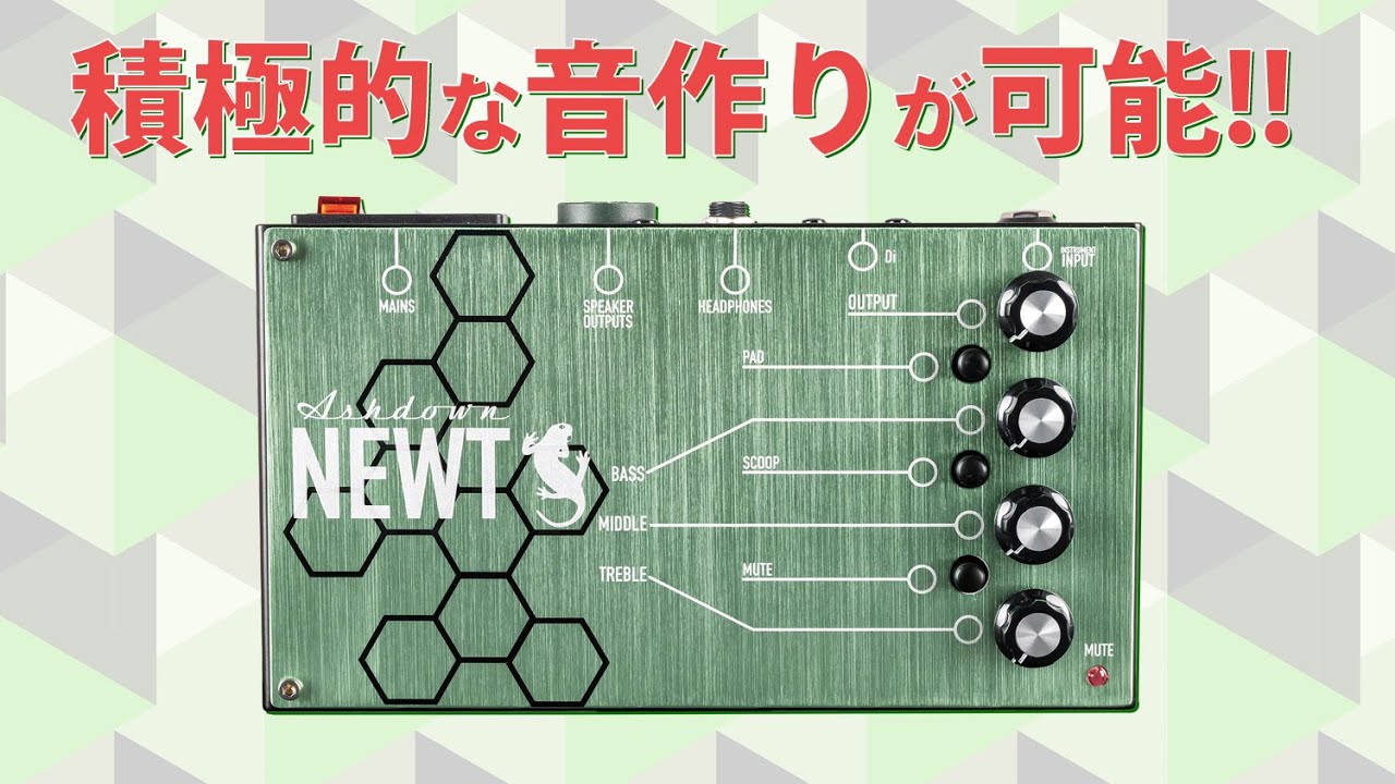 アッシュダウンのギタリスト向け小型パワーアンプ！AGM-NEWT-200