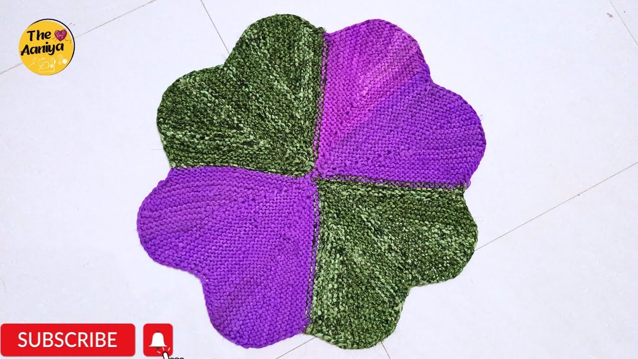 पायदान बनाने का सही तरीका | how to Make New Doormat | Full Knitting Tutorial By @The Aaniya