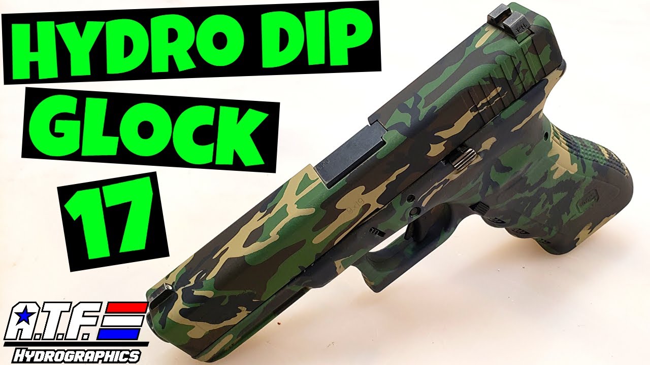 HYDRO DIP GLOCK 17 9 мм — камуфляж Woodland Army — гидрографика ATF
