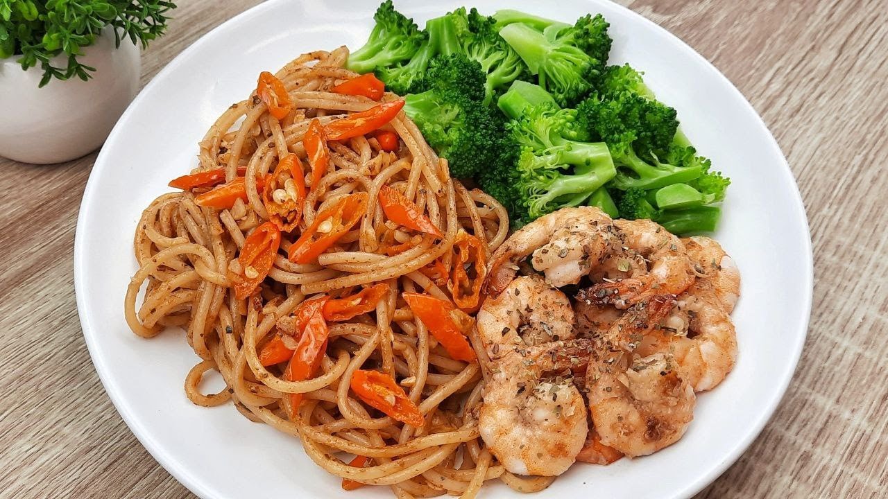 Spaghetti Aglio Olio Diet Cuma 368 Kalori
