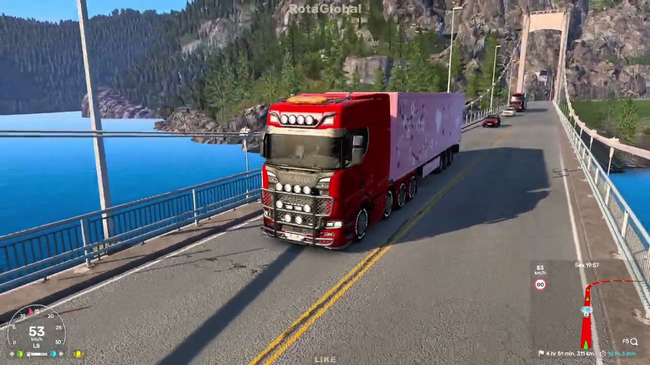 VALENTINE´S DAY DELIVERY - CIFTs from STAVANGER NORWAY to OSLO (437km) EURO TRUCK SIMULATOR 2