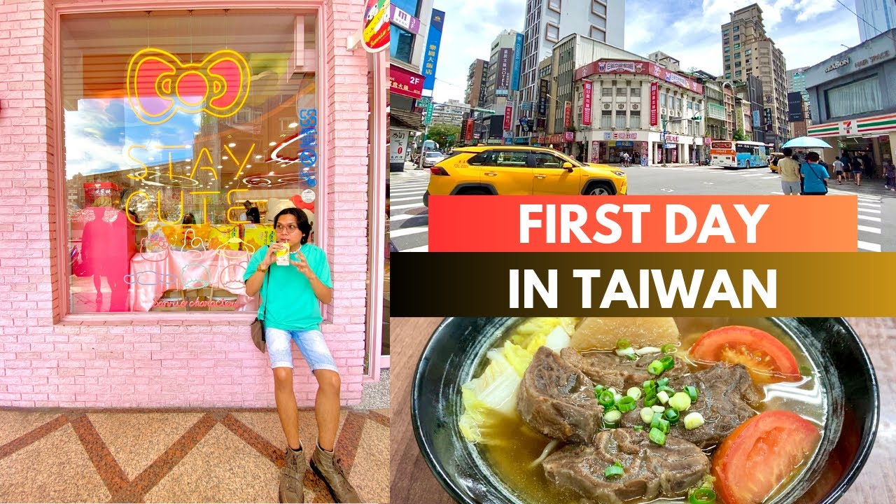 First Day in Taipei Taiwan Vlog | Beef Noodles & Impressions