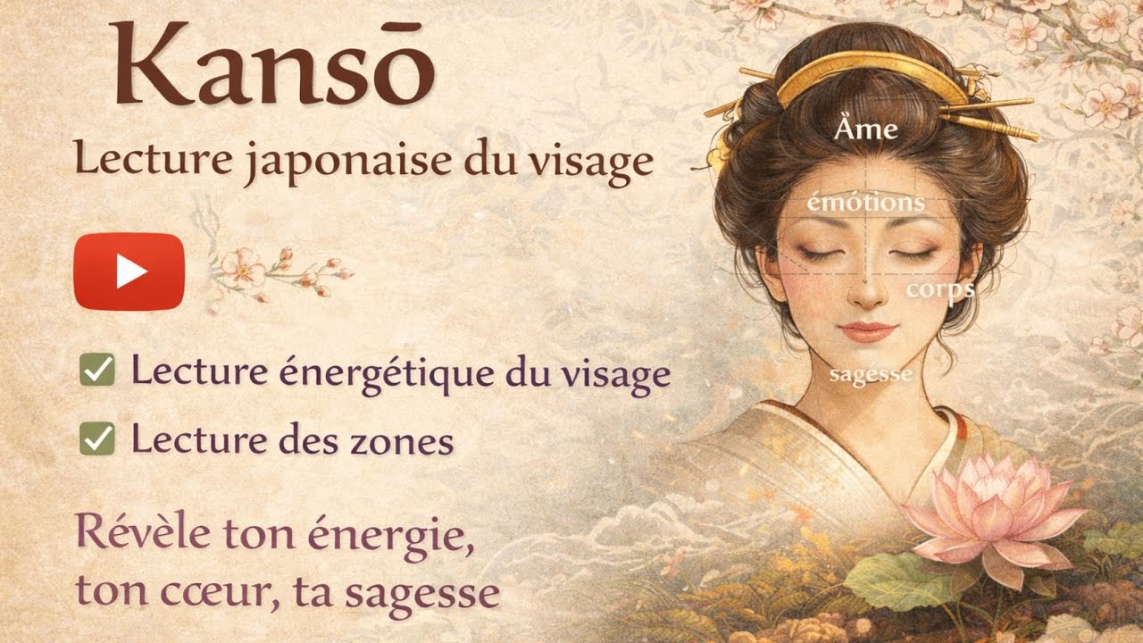 Kansō (観相) — Lecture japonaise intuitive du visage (lien en bas de la vidéo)