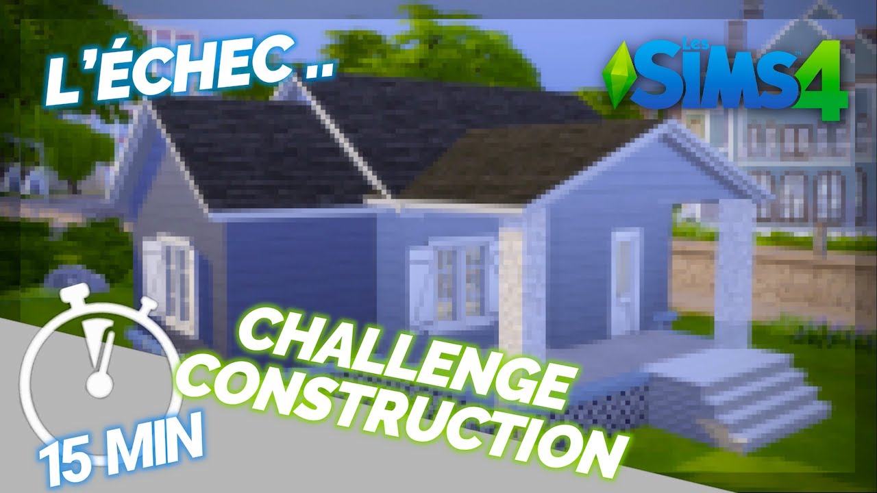 Construire une Starter en 15 MINUTES ! CHALLENGE - Les sims 4