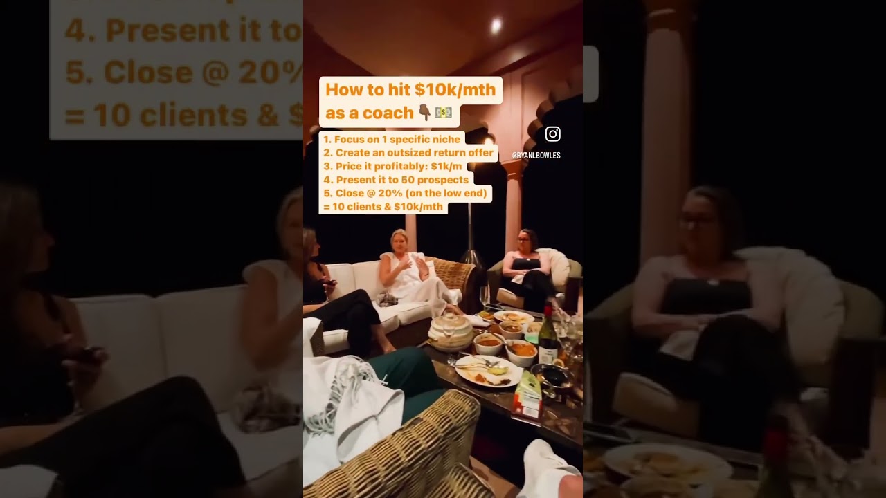 How to hit $10k/m as a Coach 💵 #shorts