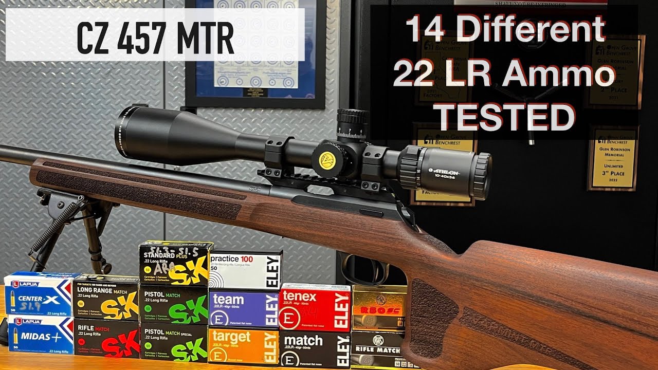 Пять лучших патронов калибра 22LR для CZ457 MTR: протестировано 14 различных патронов