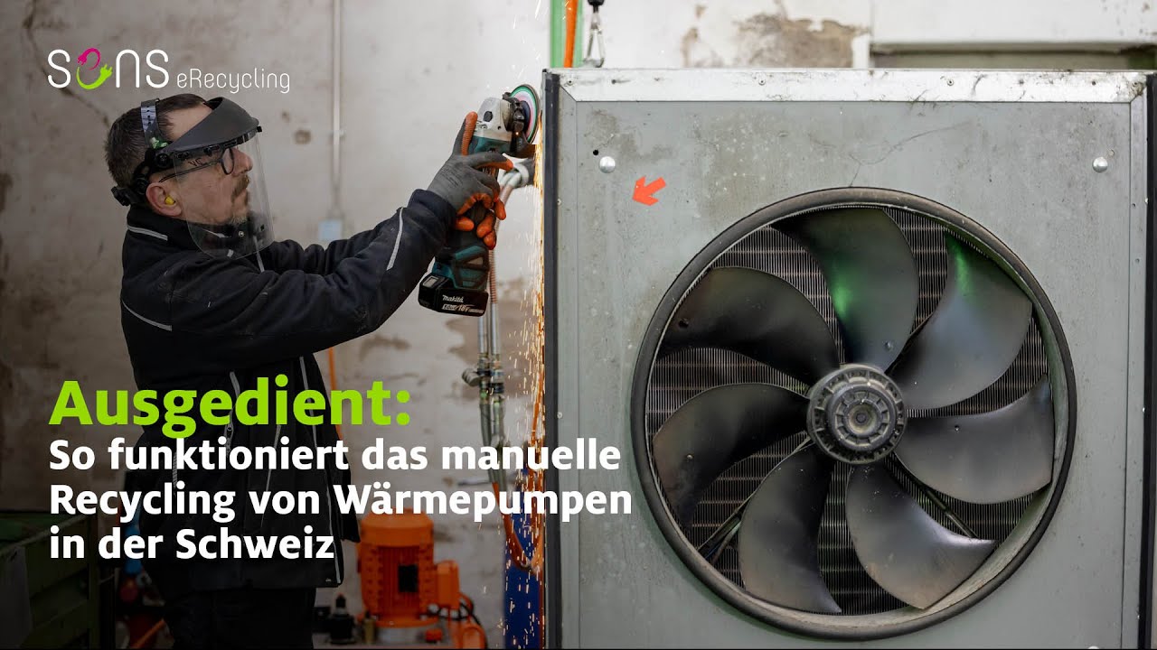 Ausgedient: So funktioniert das manuelle Recycling von Wärmepumpen in der Schweiz