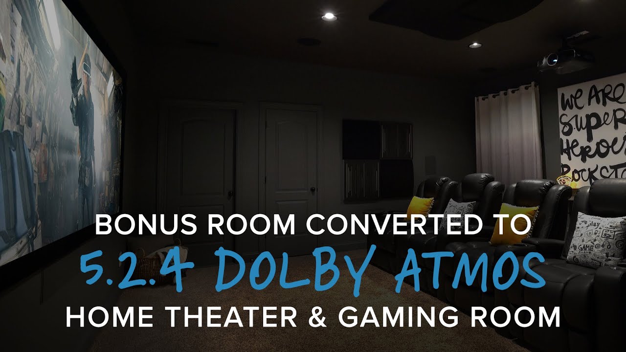 5.2.4 Dolby Atmos Home Theater & Gaming Room Tour | Epson 6050UB, Bowers & Wilkins, Marantz